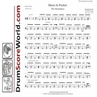 Pretenders - Brass in Pocket | Drum Sheet + Play-Along Track